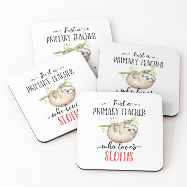 Item preview, Just a Primary Teacher Who Loves Sloths Funny Cute Teacher Appreciation Gift designed and sold by fashopera.