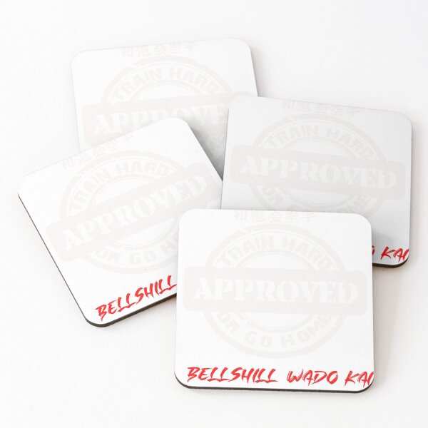 Item preview, Bellshill Wado Kai work hard mask white stamp designed and sold by Metalmic.