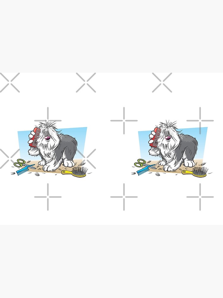 Old English Sheepdog or Funny cute Shaggy dog  Journal