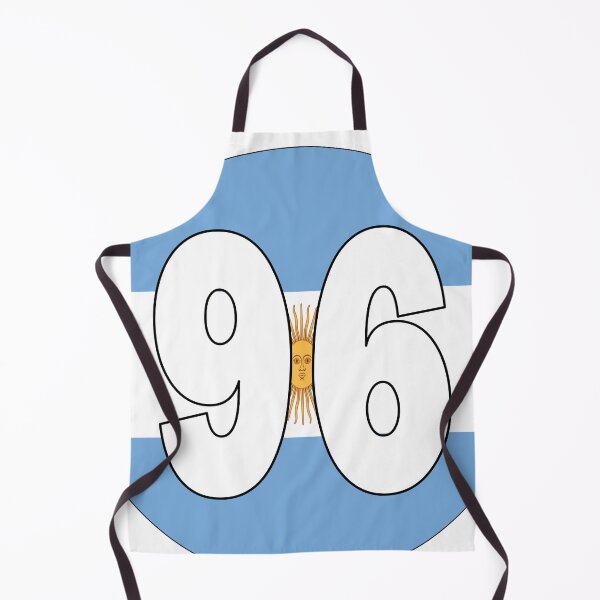Item preview, Number 96 with Argentina flag on the background designed and sold by AllShirts21.