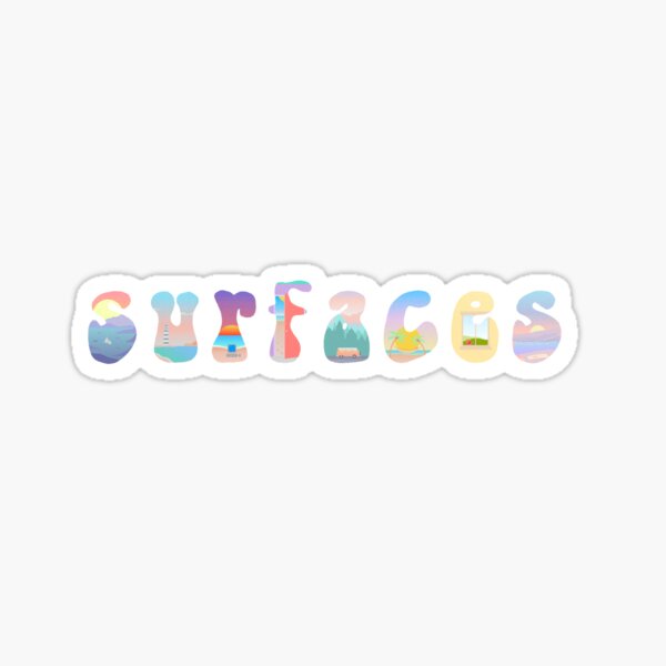 Surfaces Stickers Redbubble