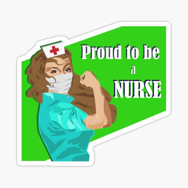 Rosie the riveter nurse pandemic sticker – Big Moods