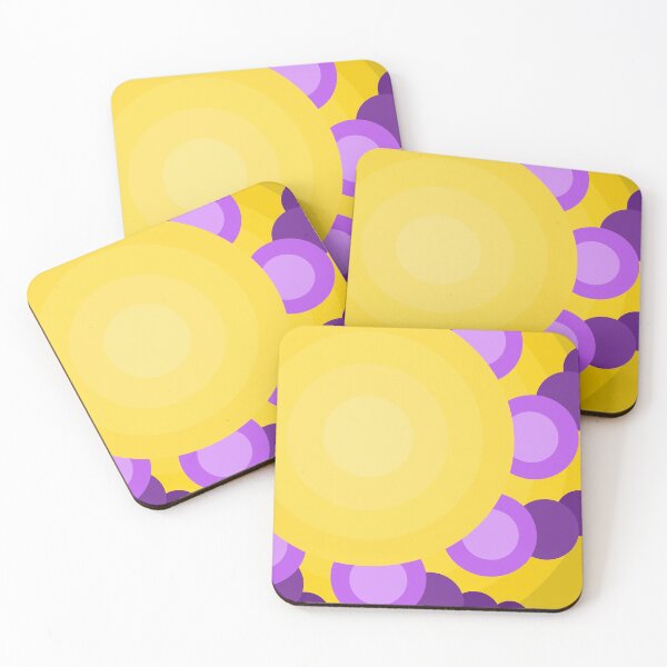 Item preview, Radial Sunshine, Yellow & Purple Color Blocking by Courtney Hatcher designed and sold by cghatcherart.