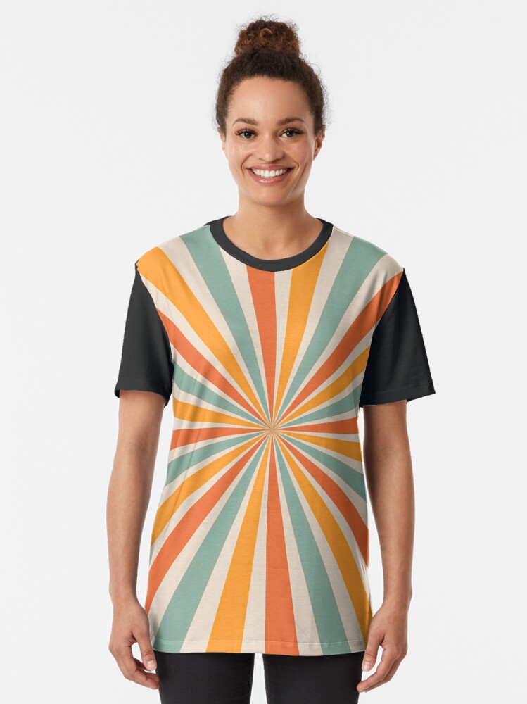 Retro Sunburst 70s Graphic T-Shirt for Sale by trajeado14