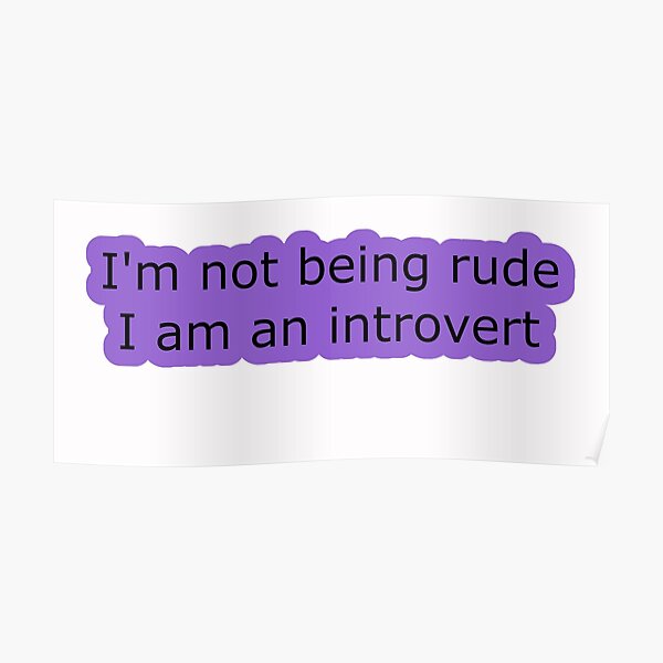 Introvert Thought 1 Poster