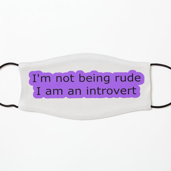 Introvert Thought 1 Kids Mask