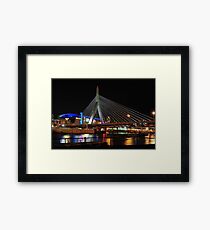 Boston's Zakim-Bunker Hill Bridge Framed Print