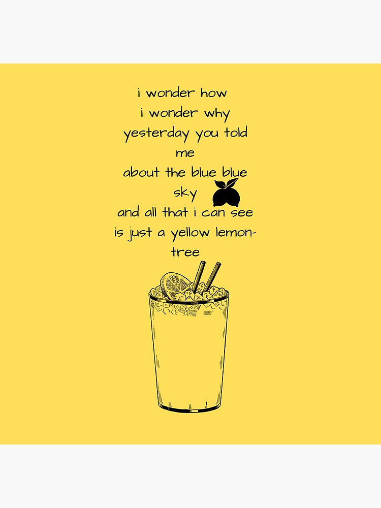 "Lemon tree Beatles" Sticker by OliviaaDe Redbubble