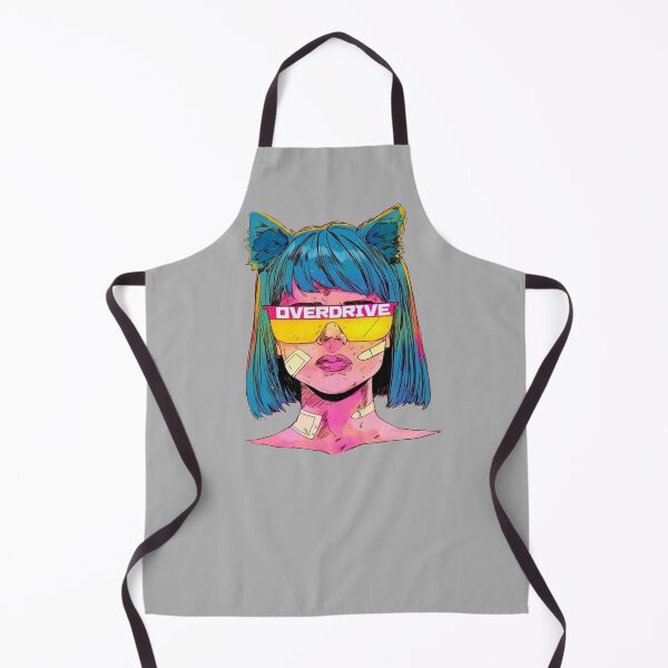 Item preview, Overdrive vintage girl - Digital drawing - Color designed and sold by Gatsbird Design.