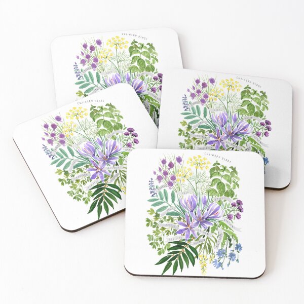 Item preview, Watercolor culinary herbs designed and sold by blursbyai.