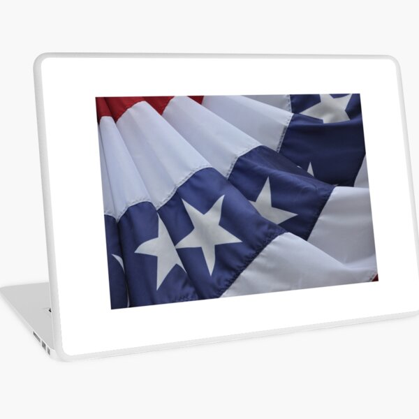 USA Flag Billows in the Wind Laptop Skin