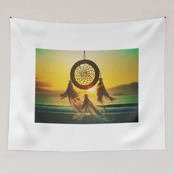 Aperçu de l'œuvre Attrape rêves, dream catcher, coucher de soleil créée et vendue par Antonomase.