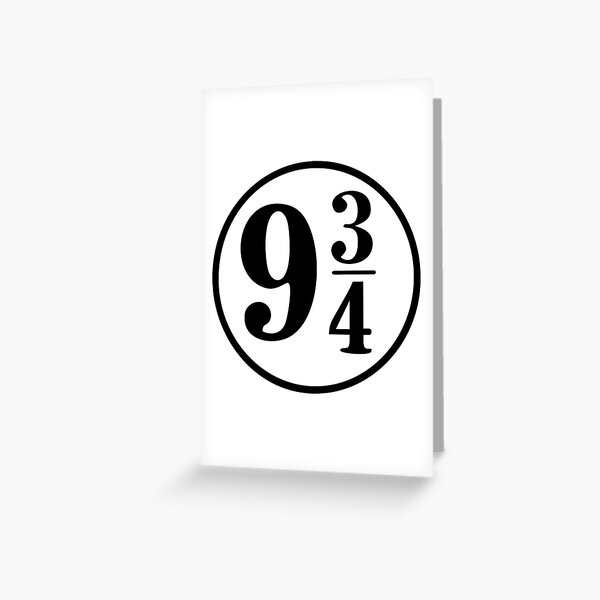 9 3/4 Greeting Card