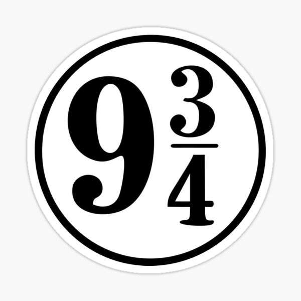 9 3/4 Sticker
