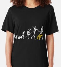 Tuba Evolution - no tagline Slim Fit T-Shirt