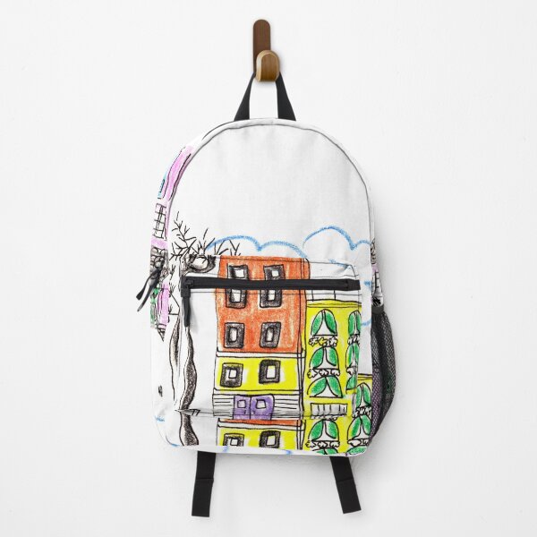 Item preview, Architecture Village Life Cozy Town Small Town designed and sold by MakiPrints.