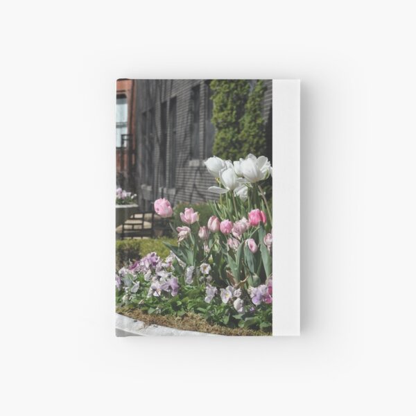 Boston's Back Bay, USA. Flower Containers. Hardcover Journal