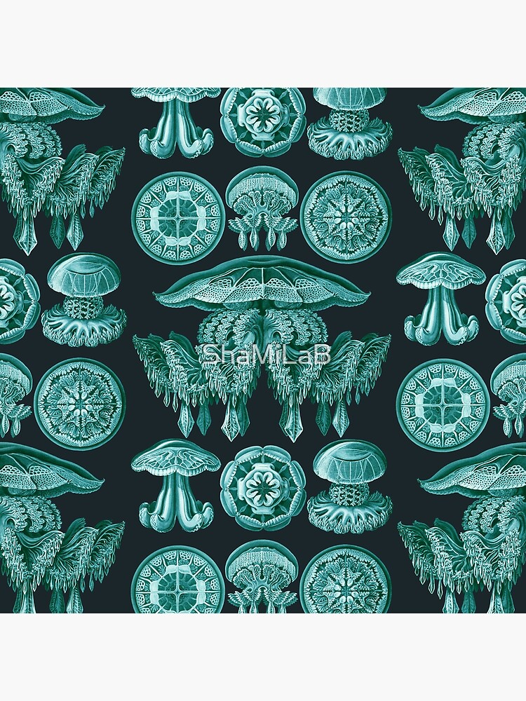 Ernst Haeckel - Scientific Illustration - Discomedusae (Jellyfish) by ShaMiLaB