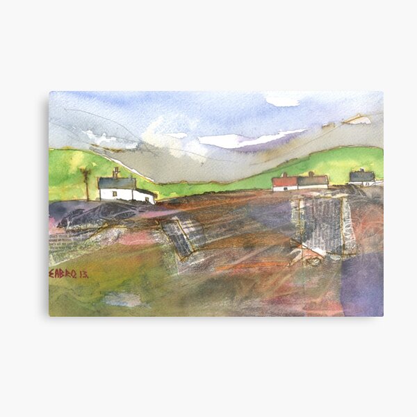 White Cottages 2, Scotland - 2013 Metal Print