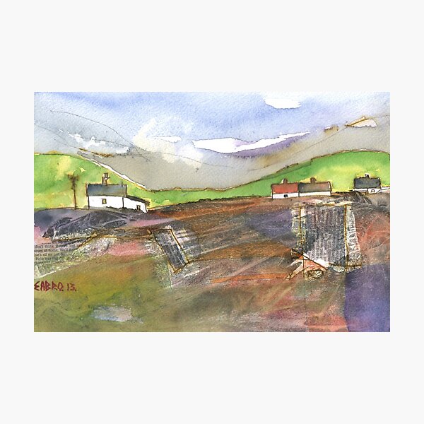 White Cottages 2, Scotland - 2013 Photographic Print