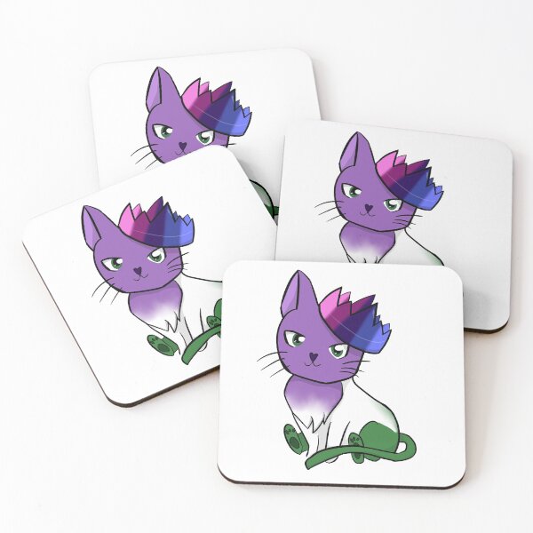 Item preview, Genderqueer Omnisexual Pride Cat designed and sold by LunarDoodles.