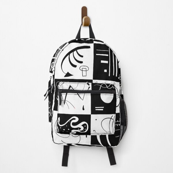 Item preview, Kandinsky - Black and White Pattern - Abstract Art designed and sold by ShaMiLaB.