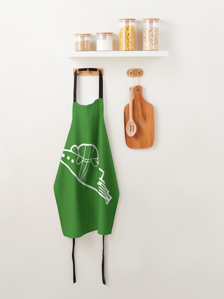 Alternate view of turtle riding rocket Apron