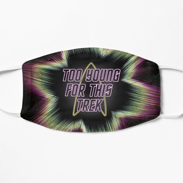 Too Young For This Trek Logo - Warped Mask