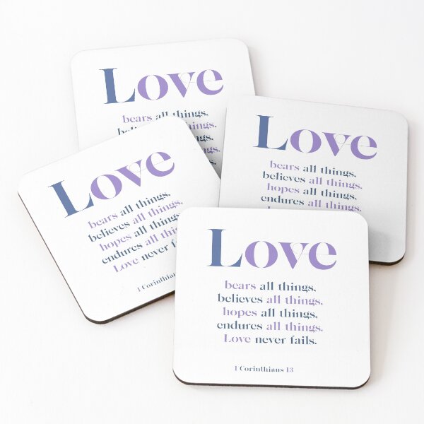 Item preview, Love Never Fails - 1 Corinthians 13 designed and sold by TheCurators.