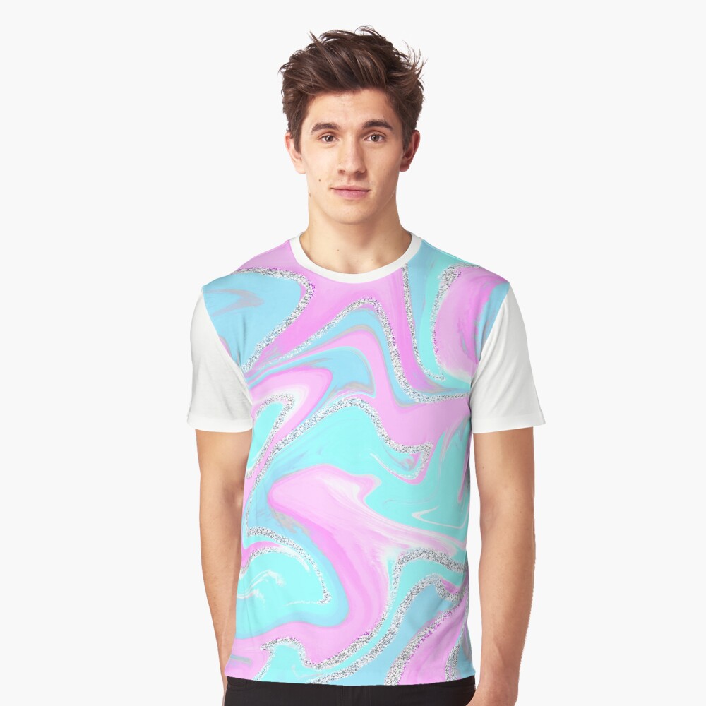 Cute Y2K Kawaii Pink & White Ombre Gradient Shirt