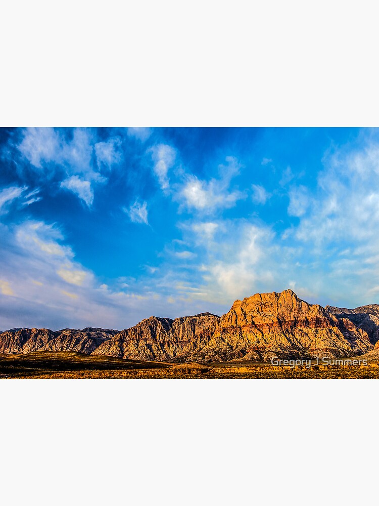 Thumbnail 7 of 7, Framed Art Print, Red Rock Canyon - 'Neath a Blue, Blue Sky designed and sold by Gregory J Summers.