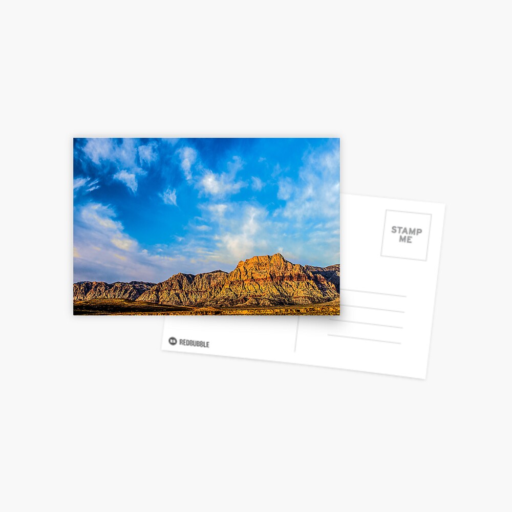 Red Rock Canyon - 'Neath a Blue, Blue Sky Postcard
