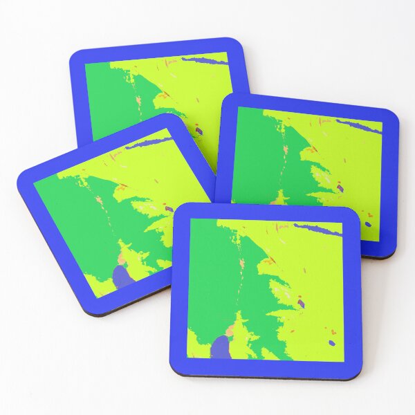 Item preview, Map of Saturn, blue green lime yellow designed and sold by djrunnels.