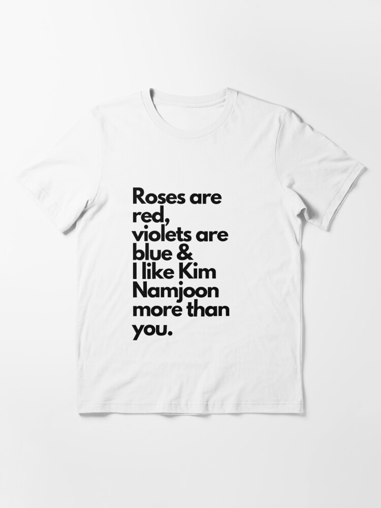 BTS Jin Kim Seokjin Bias Design Black/Red Essential T-Shirt for Sale by  haikustore