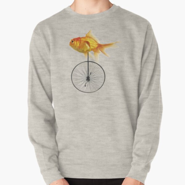 unicycle goldfish Pullover Sweatshirt
