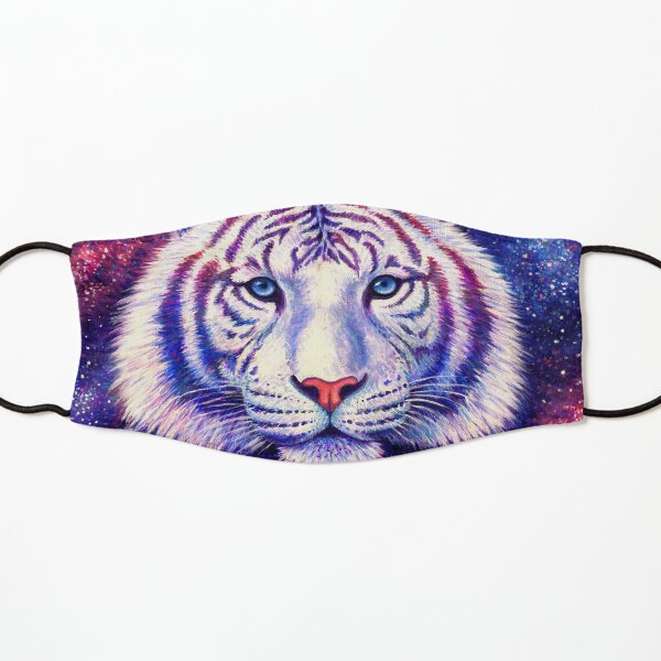 Among the Stars - Cosmic White Tiger Kids Mask