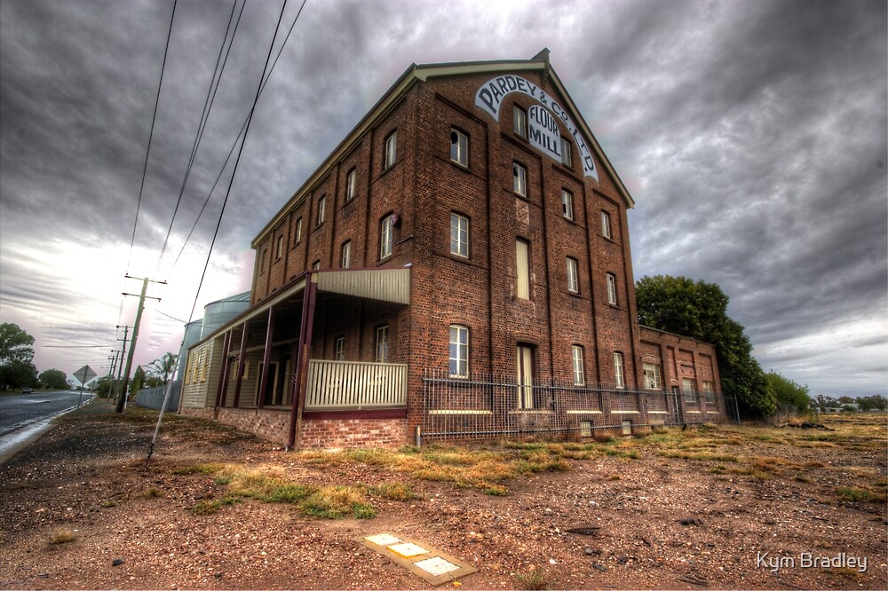 "Old Flour Mill Temora NSW Rural Australia " by Kym Bradley Redbubble
