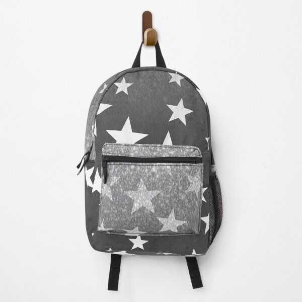 Item preview, Grey Glittery Denim with White Stars  designed and sold by Malha Malha.