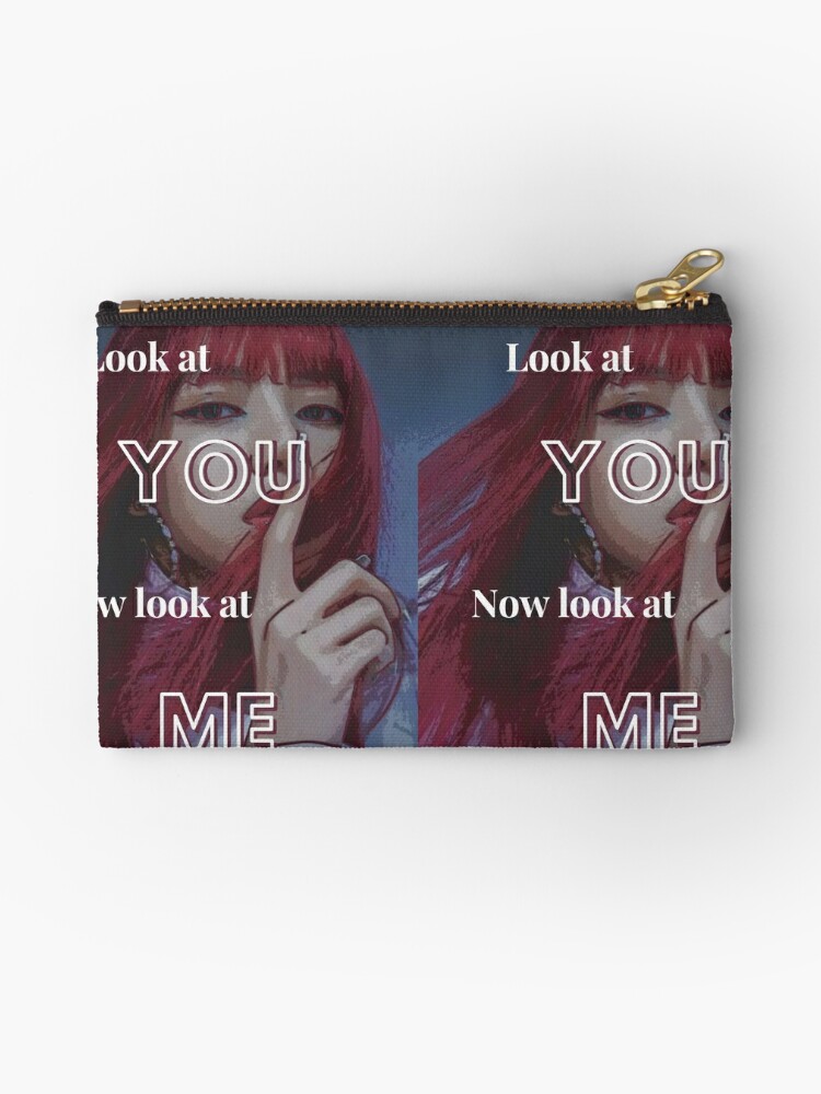 Lisa Blackpink How You Like That Lyrics Aesthetic Zipper Pouch By Aestheticcloud7 Redbubble