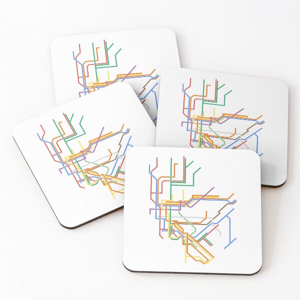 Item preview, Minimalist New York City Transit Line Map designed and sold by CameraGraphic.