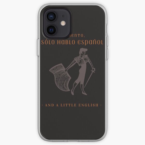 Torero español corrida de toros solo sé español Funda blanda para iPhone