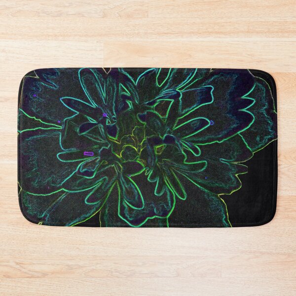 Item preview, Neon Yellow And Green Flower Pattern designed and sold by WildandDivine.