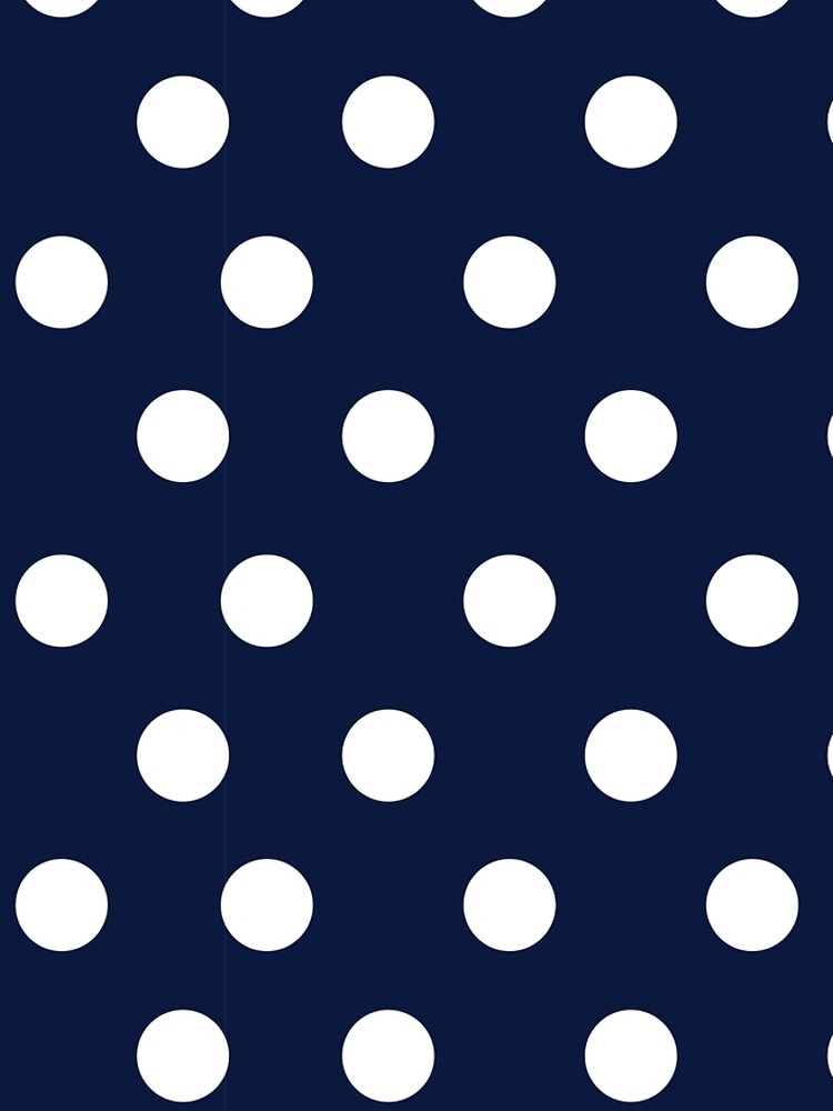 Navy Blue White Polka Dots Graphic T-Shirt for Sale by rewstudio