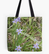 Blue-Eyed Grass Tote Bag