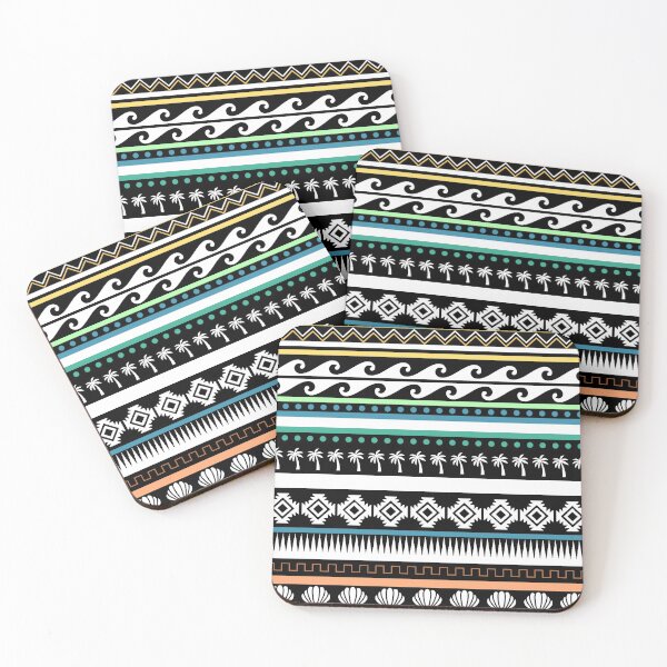 Item preview, Sunset Beach Themed Aztec Pattern designed and sold by SortaFire.