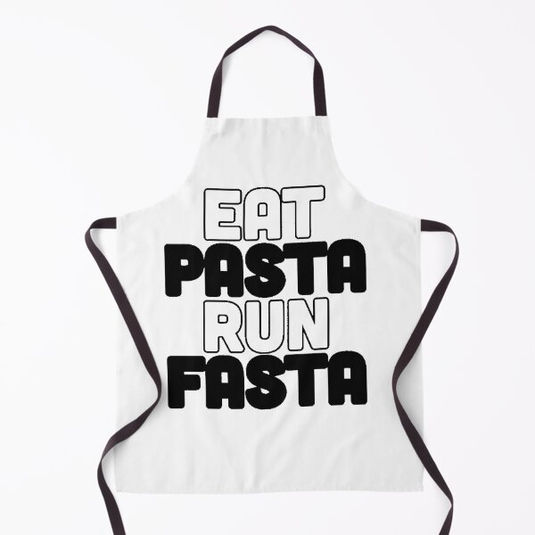 Item preview, Eat Pasta Run Fasta Outlined and Filled Black and White Words Bubble Letters Lettering Design designed and sold by byemma.