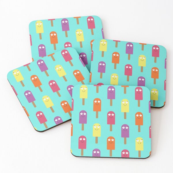 Item preview, Happy Smiling Summertime Ice Cream Lollies designed and sold by RhubarbMyrtle.