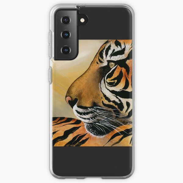 This image is from a painting I did of a tigers face. Samsung Galaxy Soft Case