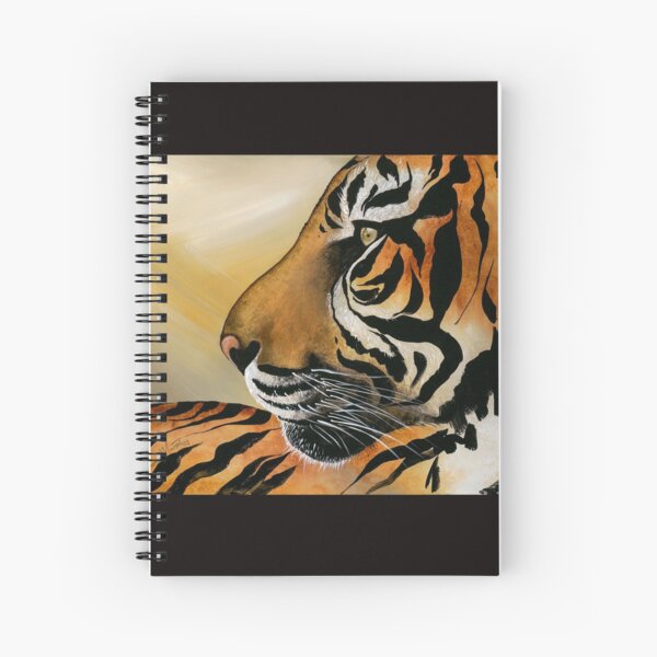 This image is from a painting I did of a tigers face. Spiral Notebook