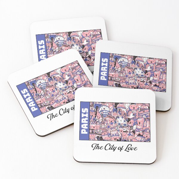 Item preview, Kawaii Paris " The City of Love" - Beautiful and cute Paris design - Gift for Paris lovers designed and sold by TamGustam.